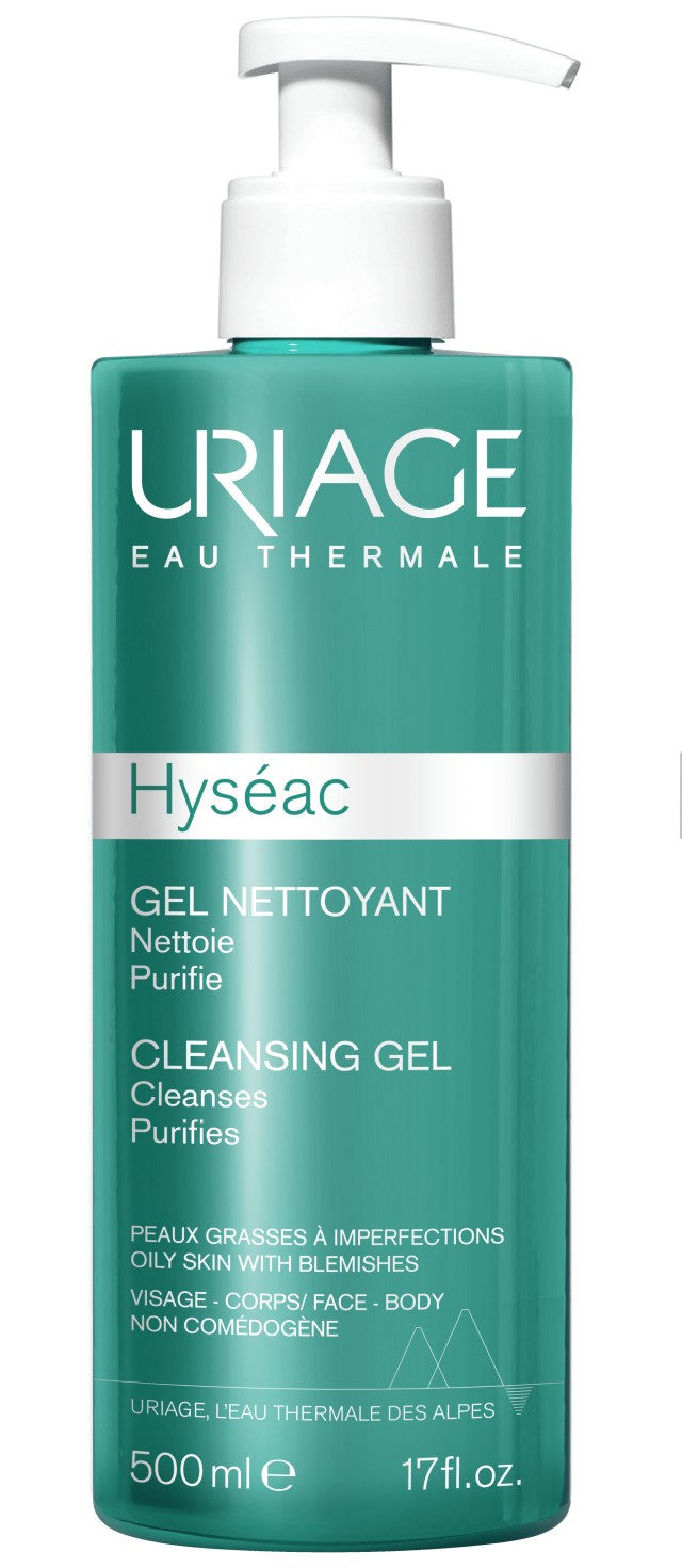 URIAGE Hyseac Gel Nettoyant Τζελ Καθαρισμού για Μικτές/Λιπαρές Επιδερμίδες 500ml