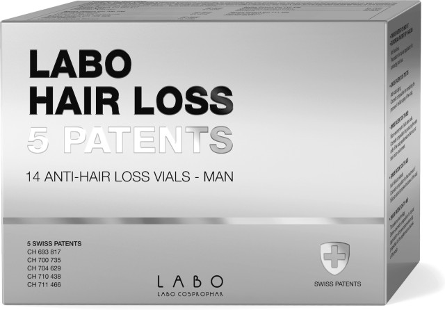 Labo Anti Hair Loss 5 Patents Man Αγωγή Κατά Της Τριχόπτωσης Για Άνδρες 14 Φιαλίδια x 3.5ml