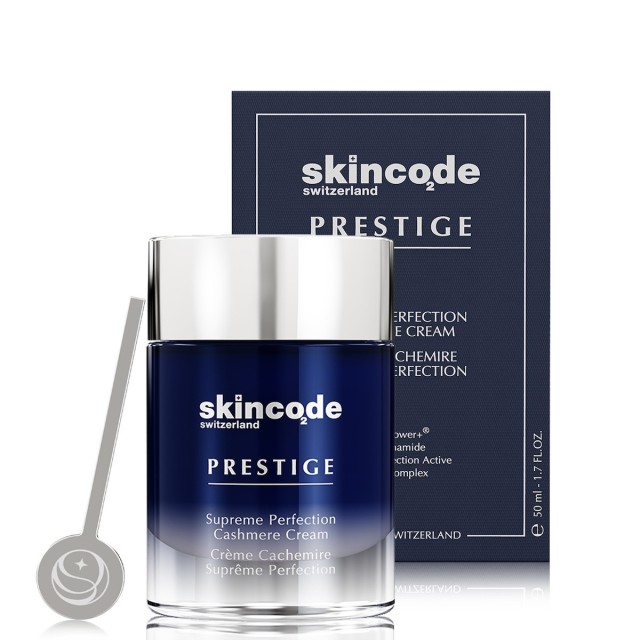 Skincode Prestige Supreme Perfection Cashmere Cream Ultra Δυνατή Επανορθωτική Κρέμα Προσώπου Πολλαπλών Δράσεων 50ml