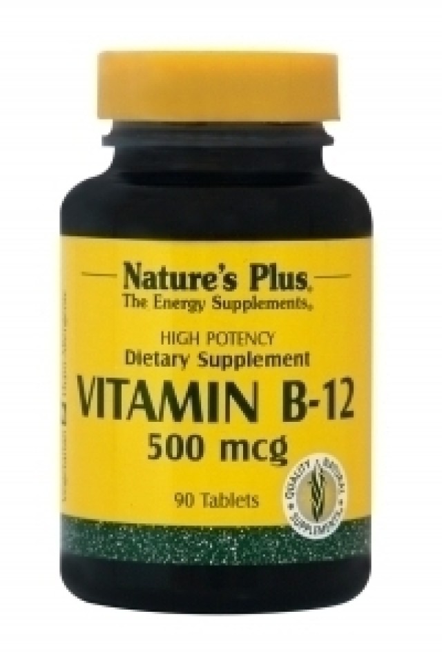 Natures Plus VITAMIN B-12 500 MCG 90 ταμπλέτες