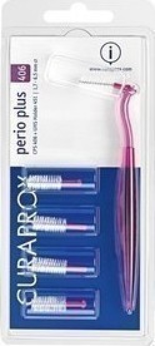 Curaprox Perio Plus (406) Μεσοδόντια Βουρτσάκια 6.5mm 5Τμχ & Λαβή