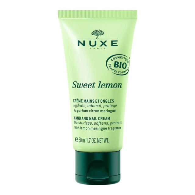 Nuxe Sweet Lemon Hand & Nail Cream Ενυδατική Κρέμα Χεριών & Νυχιών, 50ml