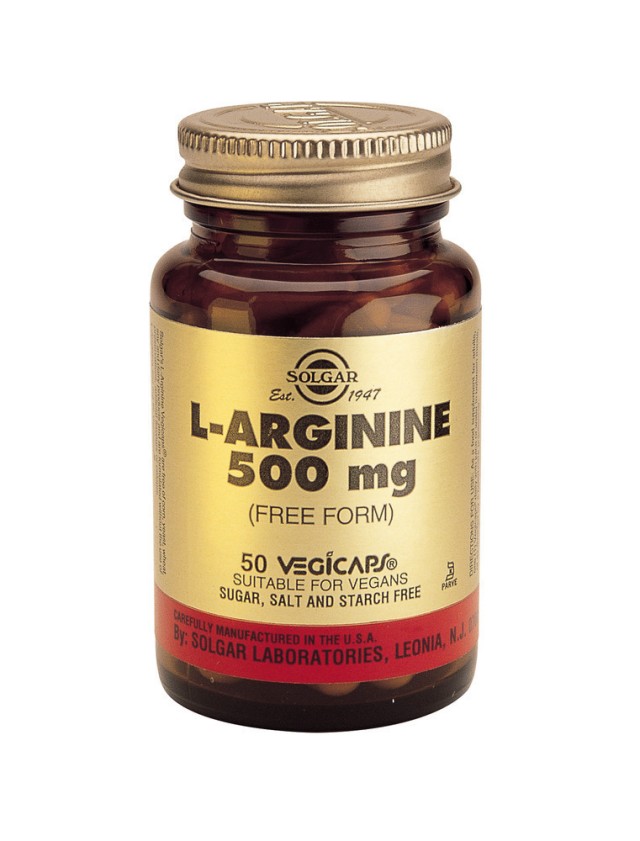 SOLGAR L-ARGININE  500mg veg.caps 50s