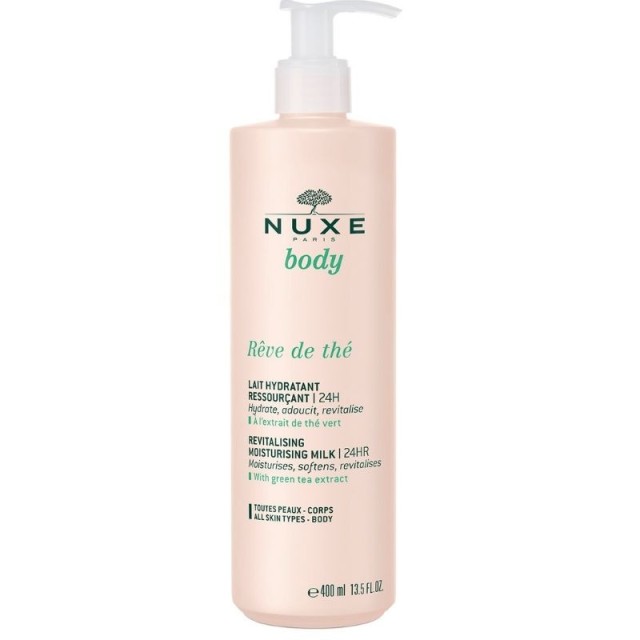 Nuxe Body Reve de The Revitalising Moisturising Milk 24H Ενυδατικό Γαλάκτωμα Σώματος με Πράσινο Τσάι 400ml