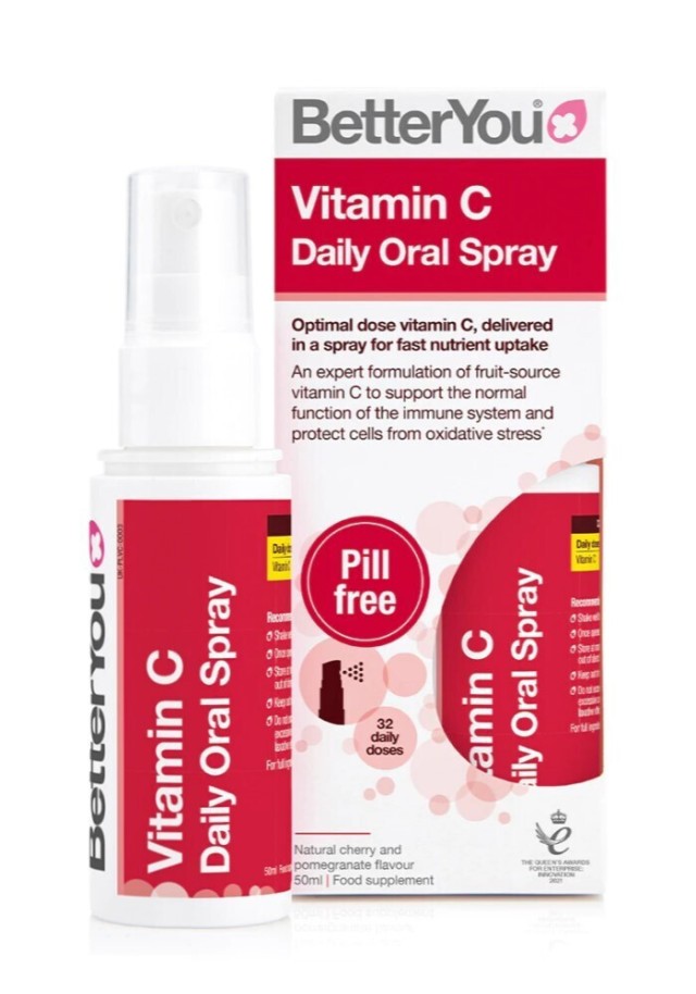 BetterYou Vitamin C Daily Oral Spray Κεράσι Ρόδι 50ml