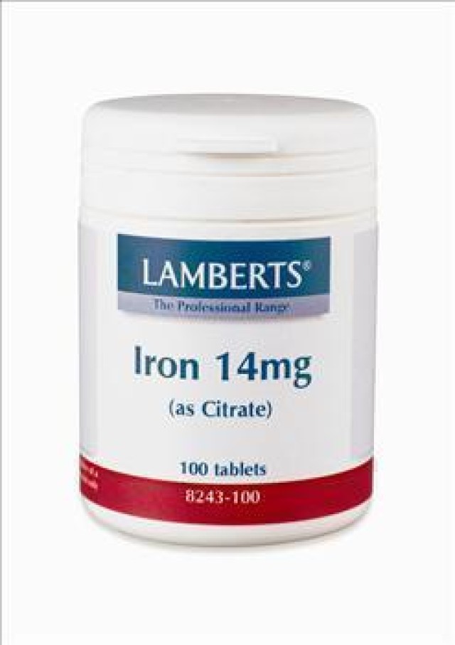 LAMBERTS IRON 14MG 100TABS