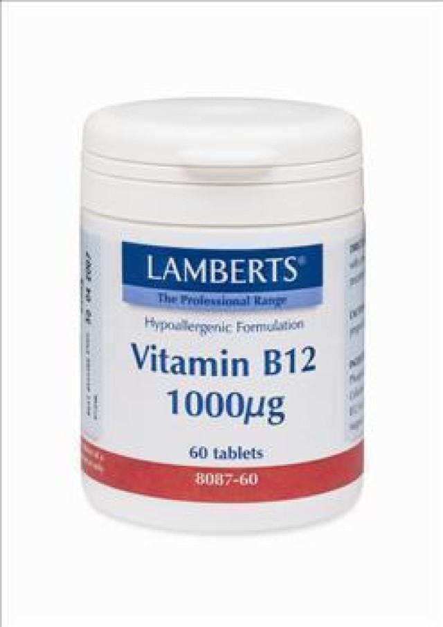 LAMBERTS B-12 1000MCG 60TABS (METHILCOBALAMIN)