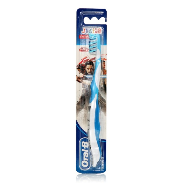 Oral-B - Παιδική Οδοντόβουρτσα Junior Star Wars Soft (6-12 ετών) μπλε χρώμα - 1τμχ