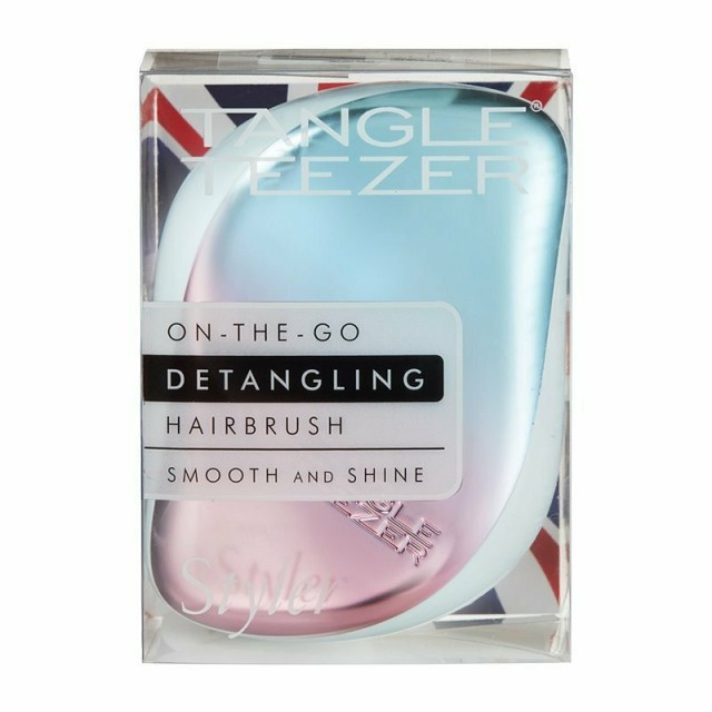 Tangle Teezer Compact Styler Pink / Blue Chrome Βούρτσα Μαλλιών για Ξεμπέρδεμα 1 Τεμάχιο