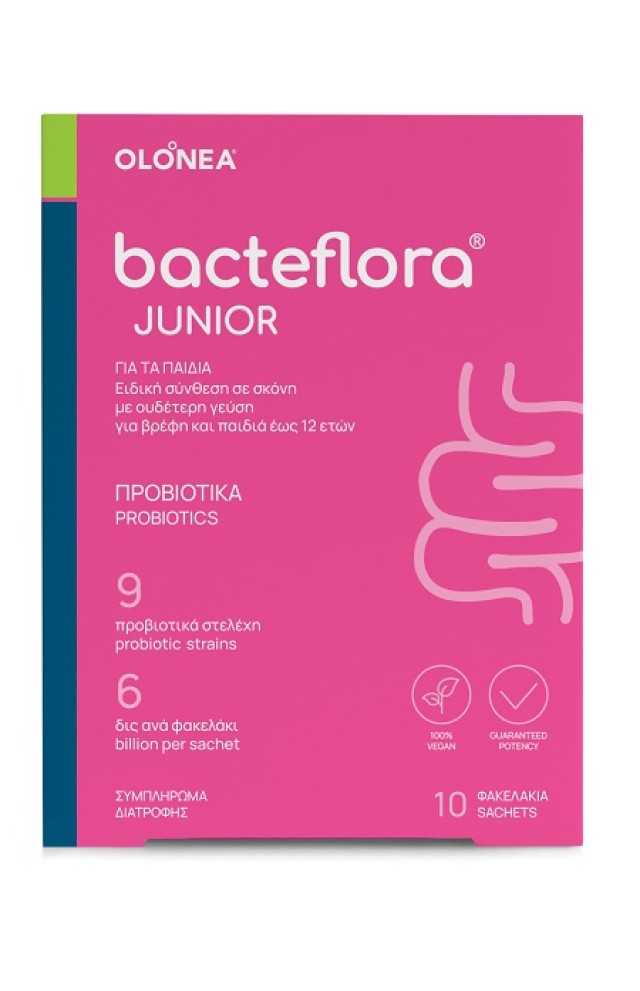 Olonea Bacteflora Junior Προβιοτικά 10 Φακελάκια x 1gr