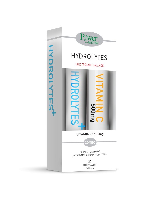 POWER HEALTH Hydrolytes 20 Tabs + ΔΩΡΟ Vitamin C 500mg 20 Tabs