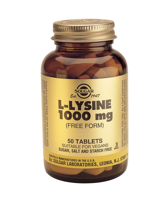 SOLGAR L-LYSINE 1000mg tabs  50s