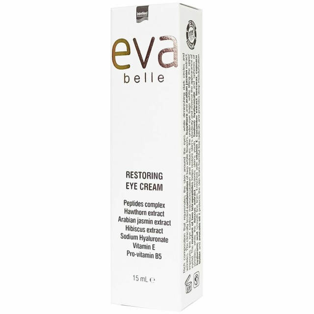 INTERMED Eva Belle Restoring Eye Cream Κρέμα Αναζωογόνησης Ματιών για Εντατική Ανάπλαση με Ειδική Κεφαλή Εφαρμογής, 15ml