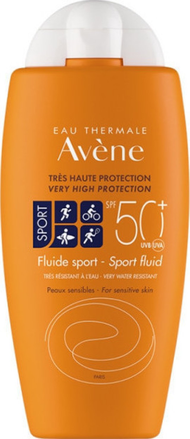 AveneFluid Sport Αντηλιακό για πρόσωπο και σώμα SPF 50+ 100ml