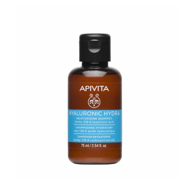 Apivita Hyaluronic Hydra Moisturizing Shampoo with Honey StB & Hyalurocin Acid 75ml