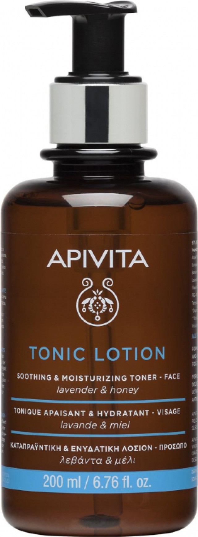 Apivita Tonic Τονωτική Καταπραϋντική & Ενυδατική Λοσιόν Προσώπου Με Λεβάντα & Μέλι 200ml