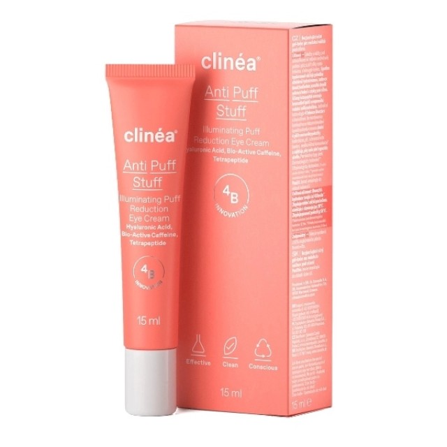 Clinea Anti Puff Stuff Eye Cream - Κρέμα Ματιών για Σακούλες & Μαύρους Κύκλους, 15ml