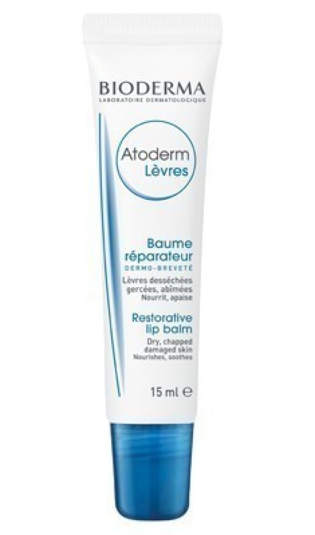 Bioderma Atoderm Levres Restorative Lip Balm 15ml για σκασμένα και ταλαιπωρημένα χείλη