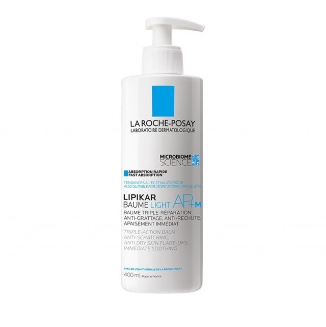 La Roche Posay Lipikar Baume Light AP+M Μαλακτικό Βάλσαμο Με Τριπλή Δράση Ενάντια Στο Κνησμό 400ml