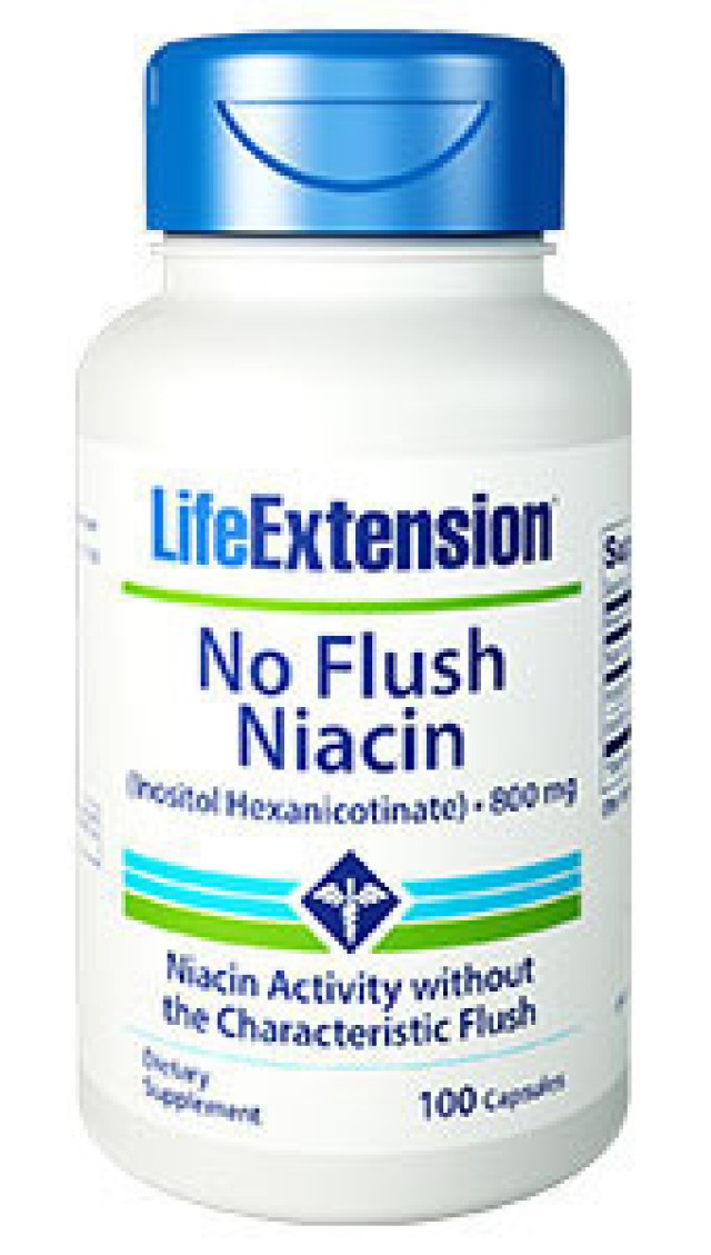 Life Extension NO FLUSH NIACIN (inositol hexanicotinate) 100caps