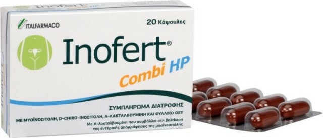 Italfarmaco Inofert Combi HP Συμπλήρωμα Διατροφής για την Ενίσχυση της Θεραπέιας Μεταβολικών και Ορμονικών Διαταραχών 20 κάψουλες