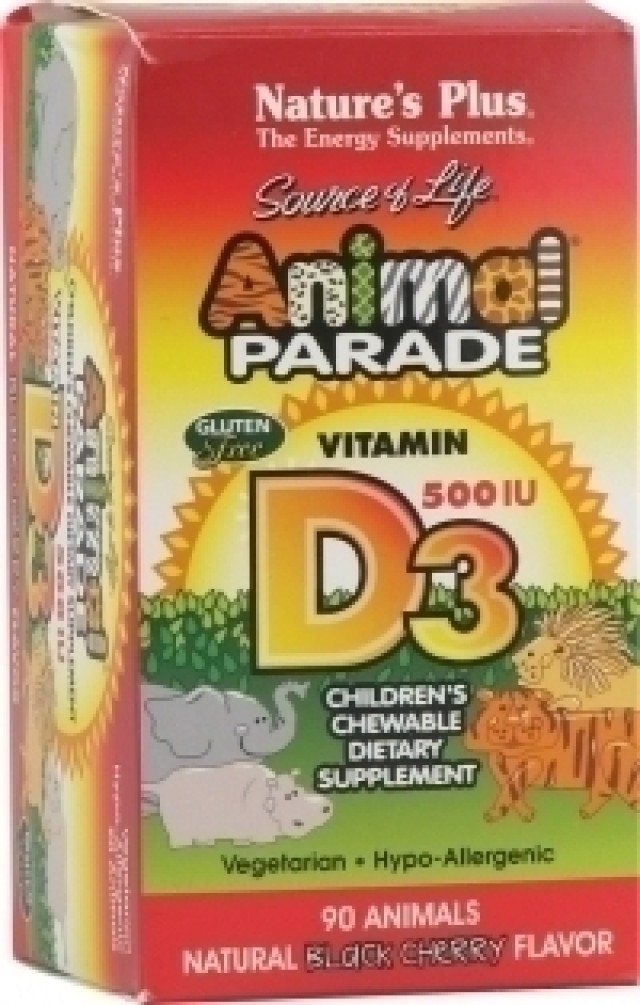 Natures Plus ANIMAL PARADE VITAMIN D3 90 TABS