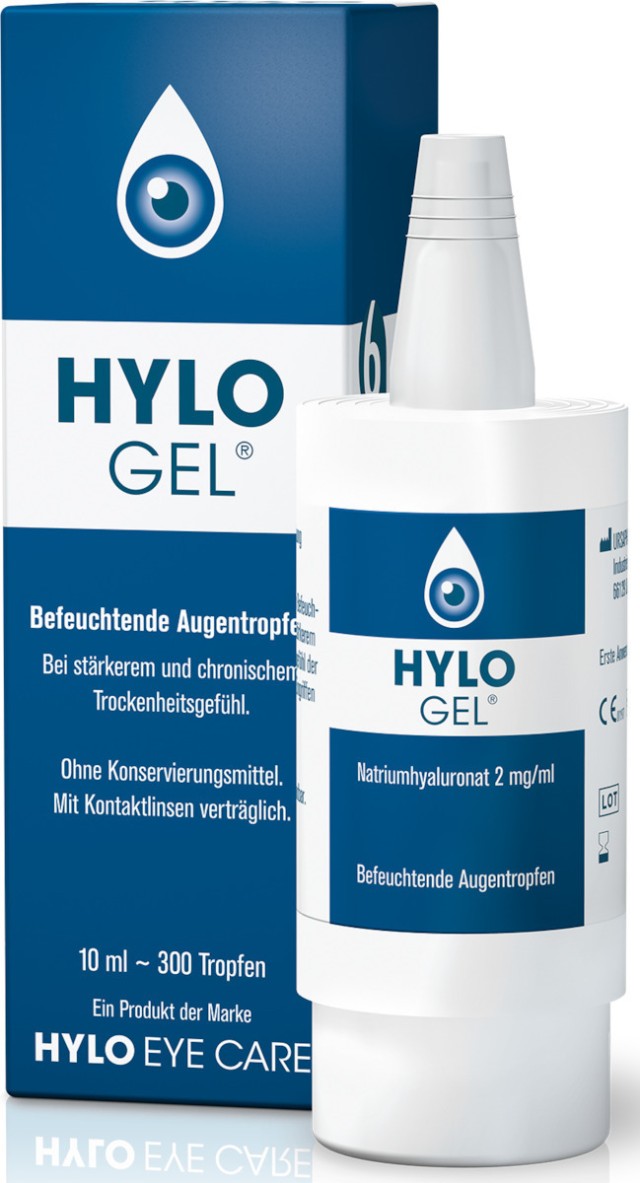 Ursapharm Hylo-Gel 10ml Λιπαντικές Οφθαλμικές Σταγόνες