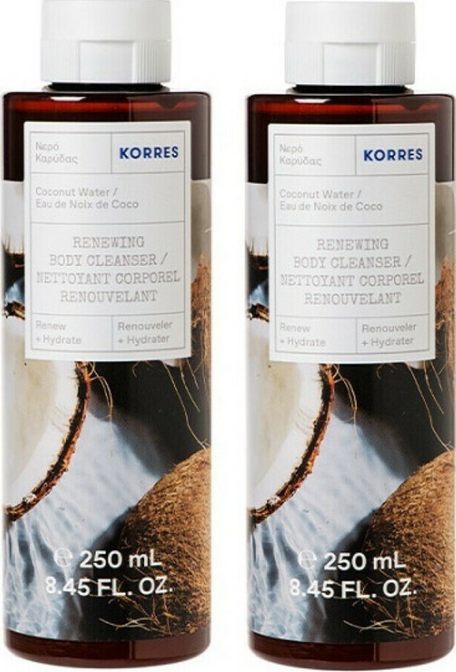 Korres Renewing Coconut Water Αφρόλουτρο 2x250ml