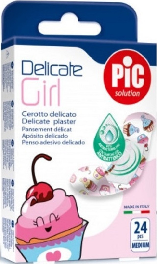 Pic Solution Delicate Girl Medium (19mm x 72mm) Παιδικό Tσιρότο για Κορίτσια 24τμχ