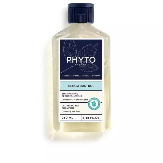 Phyto Sebum Control Σαμπουάν Ρύθμισης Λιπαρότητας 250ml