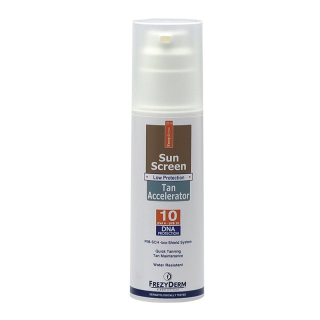 Frezyderm Sun Screen Tan Accelerator SPF10 Αντηλιακό για Γρήγορο Μαύρισμα 150ml