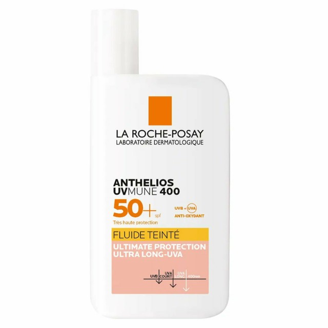 La Roche-Posay Anthelios UVmune 400 Tinted Fluid SPF50+, Πολύ Υψηλή Αντηλιακή Προστασία, με Χρώμα 50ml