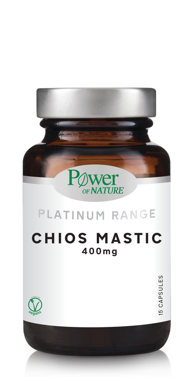 Power Health Platinum Range Chios Mastic 400mg Μαστίχα Χίου 15 κάψουλες.