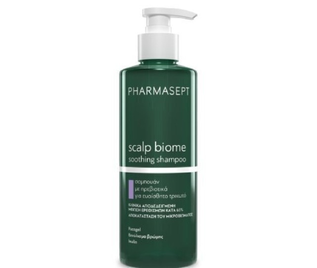 Pharmasept Scalp Biome Soothing Σαμπουάν για Ευαίσθητο Τριχωτό Κεφαλής, με Πρεβιοτικά 400ml