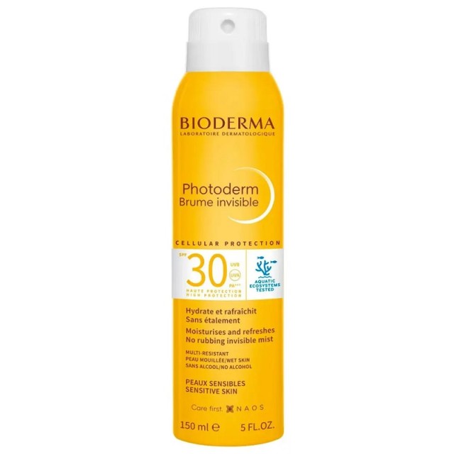 Bioderma Photoderm Brume Invisible Ενυδατικό Διάφανο Αντηλιακό Mist για Πρόσωπο και Σώμα SPF30 150ml