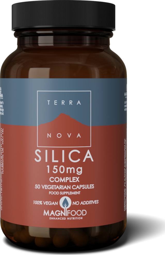 Terranova Silica 50 Caps Αναδόμηση Οστών, Χόνδρων, Μαλλιών