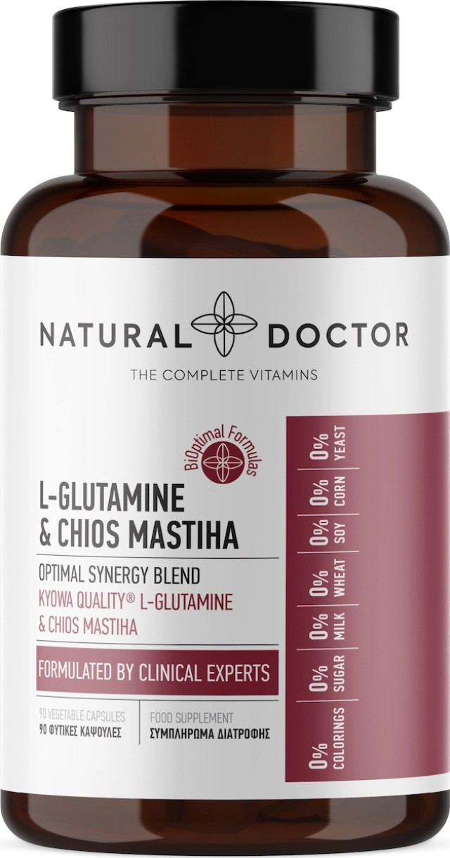 Natural Doctor L-Glutamine & Chios Mastiha 90 φυτικές κάψουλες