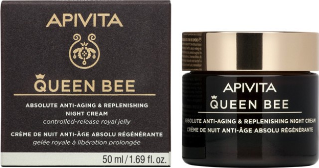 Apivita Queen Bee Κρέμα Νύχτας Απόλυτης Αντιγήρανσης & Εντατικής Θρέψης 50ml