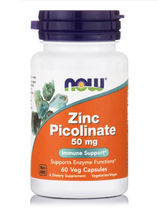 Now Zinc Picolinate 50 mg, 60 caps