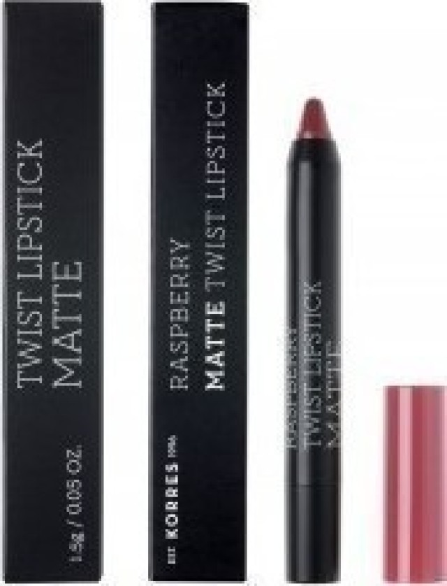 Korres Matte Twist Lipstick Addictive Berry, Ματ Κραγιόν σε Συσκευασία Μολυβιού 1,5gr