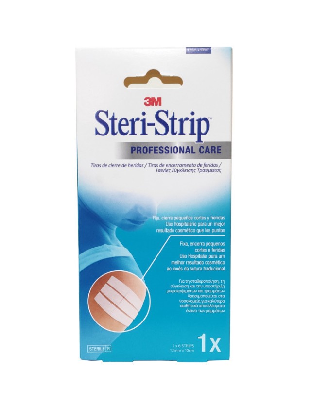 3M Steri-Strip Professional Care 12mm x 10cm Ταινίες Σύγκλεισης Τραύματος