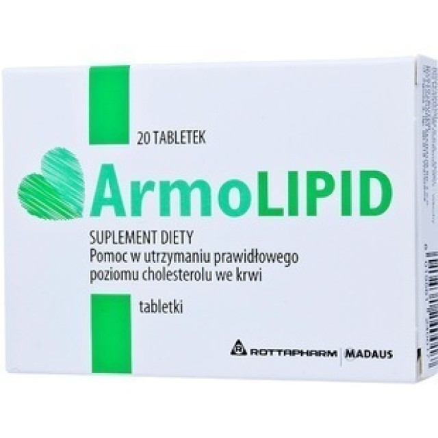 Proton Pharma Armolipid Συμπλήρωμα Διατροφής για μείωση της Χοληστερίνης 20 δισκία