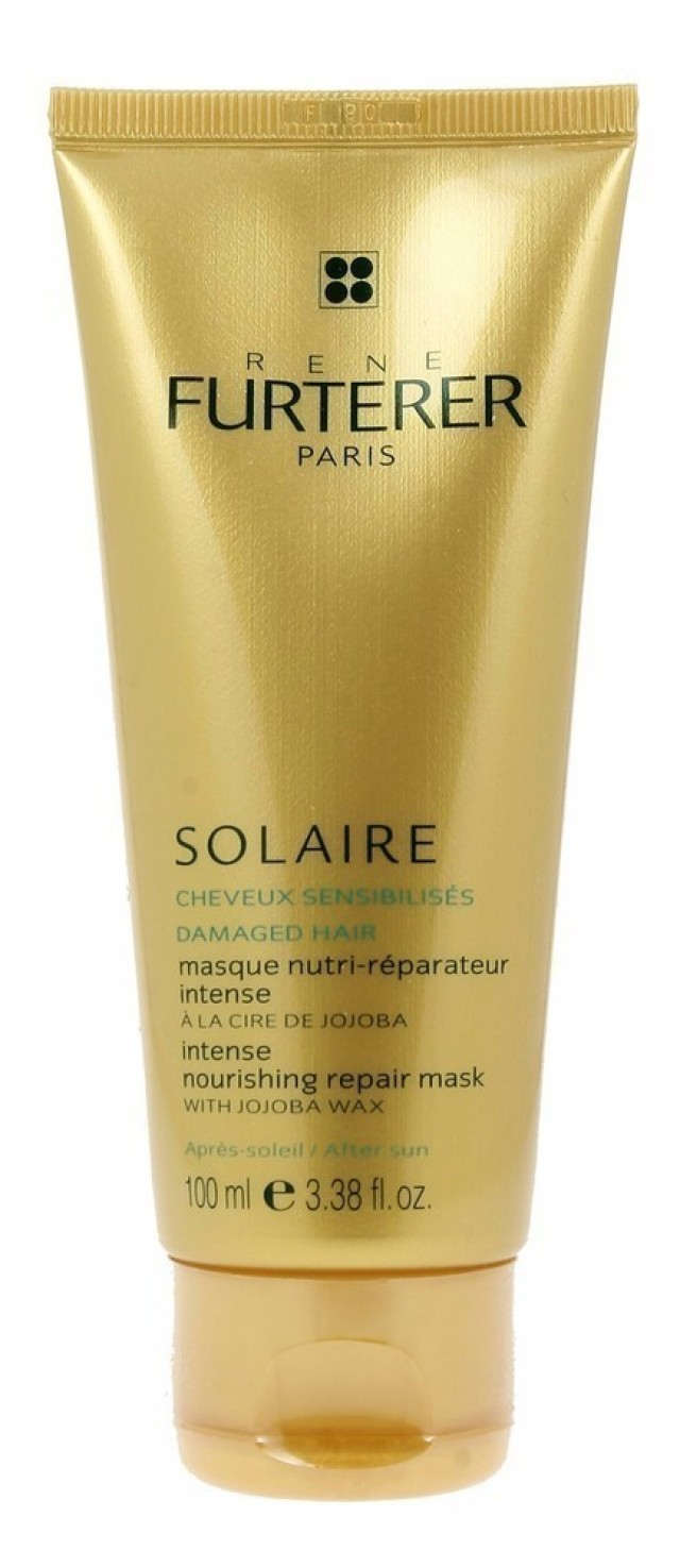 RENE FURTERER SOLAIRE DAMAGED HAIR INTENSE NOURISHING REPAIR MASK WITH JOJOBA WAX 100ML