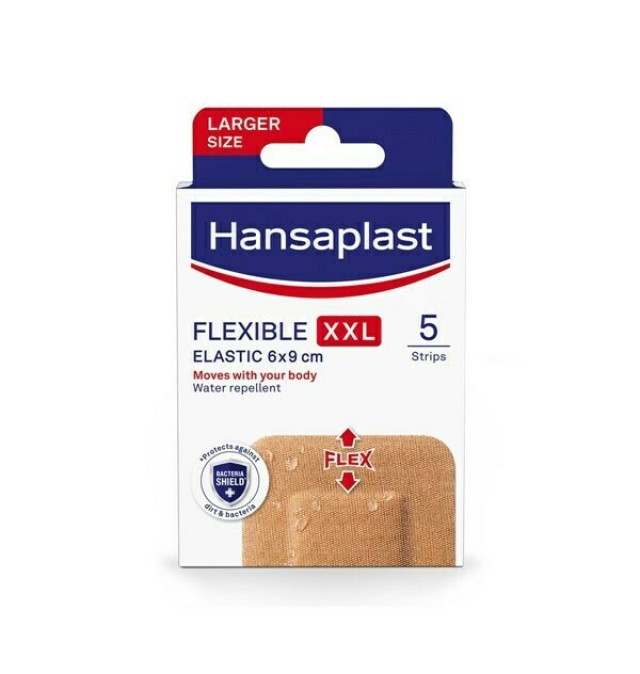 Hansaplast Αδιάβροχα Αυτοκόλλητα Επιθέματα Flexible XXL 6x9cm 5τμχ