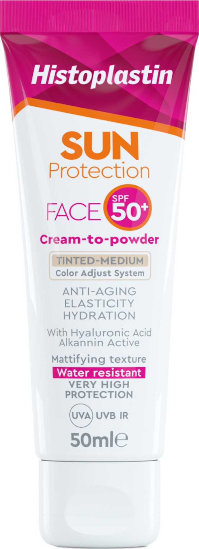 HEREMCO Histoplastin Sun Protection Face Cream to Powder Tinted SPF50+ Αντιηλιακή Κρέμα Προσώπου 50ml