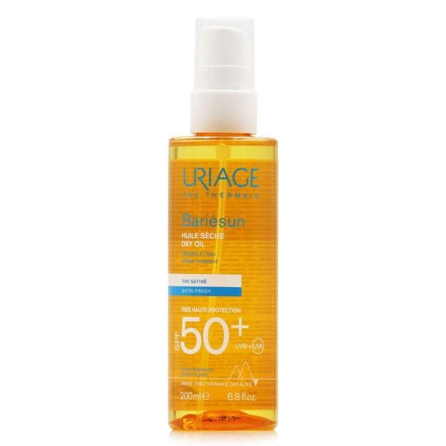 Uriage Bariesun Dry Oil SPF50+, Ξηρό Αντηλιακό Λάδι 200ml