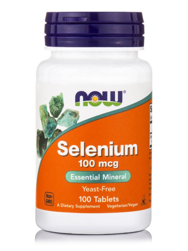 Now Selenium 100 mcg, Yeast Free, (Vegetarian) 100 tabs