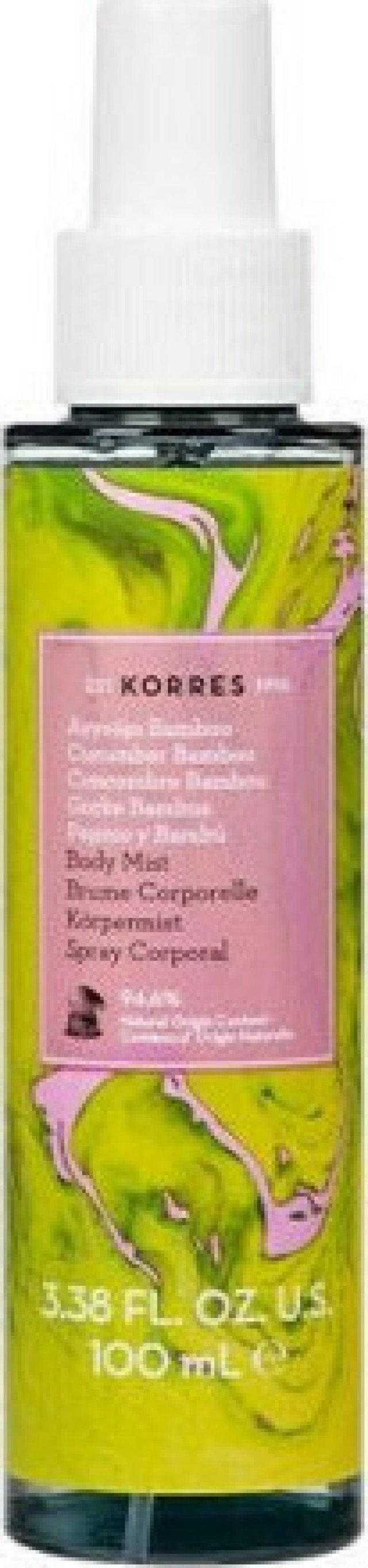 Korres Body Mist Αγγούρι & Bamboo, 100ml