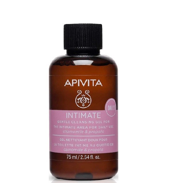 Apivita Μινιατούρα Intimate Daily Απαλό gel καθαρισμού για την ευαίσθητη περιοχή με χαμομήλι και πρόπολη 75ml