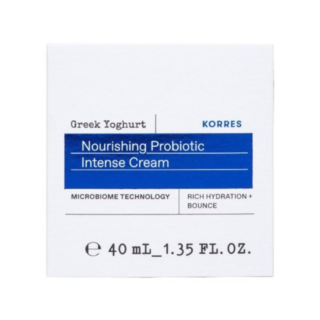 Korres Greek Yoghurt Nourishing Probiotic Gel-Cream Κρέμα Ημέρας Πλούσιας Υφής για Ξηρές Επιδερμίδες για Ενυδάτωση με Προβιοτικά, 40ml